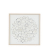 Unfurling Petals Framed Art 680x30x680mm