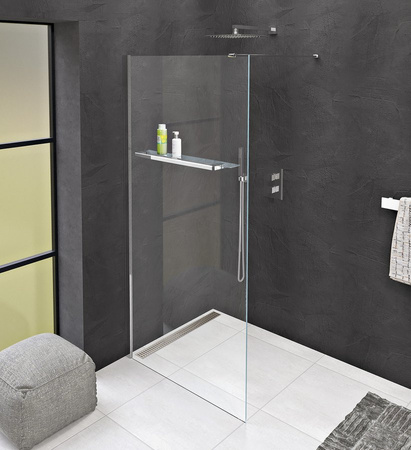 MODULAR SHOWER ścianka do montażu do ściany, 1000 mm z otworami na wieszak na ręczniki