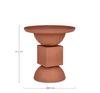 BIZZOTTO Stolik kawowy ALKA 40,5 cm – terracotta, stal malowana, nowoczesny design