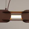 Lampa wisząca CHAIN 158 brązowa LED 3000K