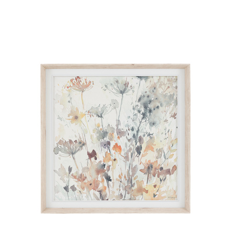 Garden Notes Framed Canvas 820x60x820mm