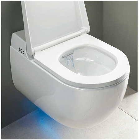 Zestaw RAK Ceramics CLEON PROTEK Miska WC podwieszana Rimless & Deska WC z funkcją bidetu SMART ze stelażem podtynkowym RAK-CLEON