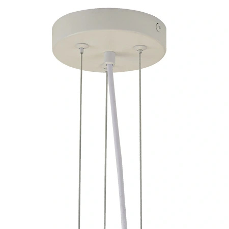 Lampa wisząca PEONY biała 50 cm - nowoczesna lampa sufitowa do salonu