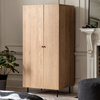 Ashdown 2 Door Wardrobe Natural 520x850x1780mm