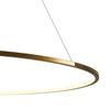 Lampa wisząca CIRCLE SLIM 120 cm- LED, ring złoty
