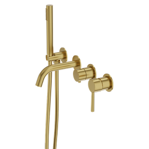 Bateria wannowa podtynkowa 4- otworowa Orion Brushed Gold