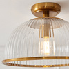 Somerset Domed Ceiling Light Vintage Brass