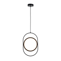 Lampa wisząca ELIPSE M, 45 cm - LED, czarna nowoczesna