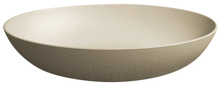 FORMIGO umywalka betonowa nablatowa, 60x40cm, żółty mat