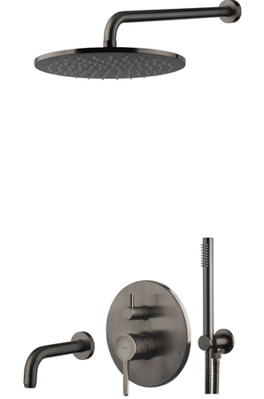 Zestaw wannowy podtynkowy z syfonem L-400mm fi-25cm-Emmevi Rubinetterie/Filo