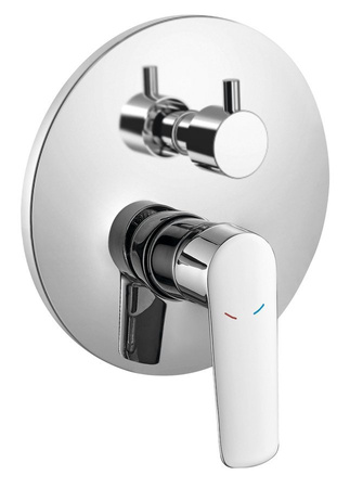 SCHMITZ bateria prysznicowa podtynkowa, 2-funkcyjna, części górne, chrom