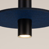 Lampa wisząca PELTA 1 czarna/granatowa