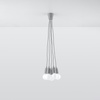 Lampa wisząca DIEGO 5 szara
