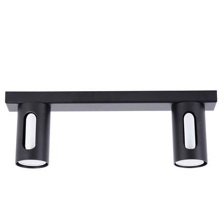 FLOW 2 plafon czarny/srebrny