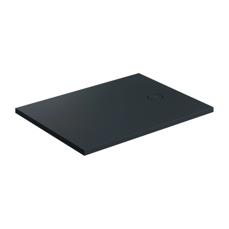 AQUAROCK kompozytowy brodzik prysznicowy antypoślizgowy, 90 x 100 cm, black lava mat