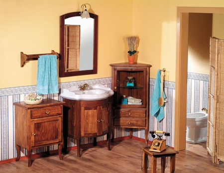 RETRO szafka umywalkowa 60x80x45, buk