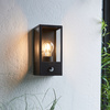 Oxford Outdoor PIR 1 Wall Light Black
