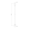 SOFTLEX wąż prysznicowy plastikowy, 150cm, złoto mat