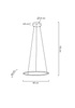 MOOSEE lampa wisząca RING SLIM 40 złota