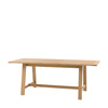 Eton Ext Trestle Dining Table Nat 1600/2000x750mm