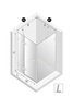 NZ2 Kabina prysznicowa OXIA BLACK 1D L 80x70x200 szkło czyste 8mm Active Shield 2.0
