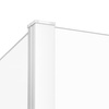 NZ6 Kabina NEW MODUS WHITE walk-in U 100x200 szkło czyste 8mm Active Shield 2.0 - wzór kratka