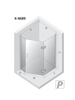 Kabina NESTA COPPER BRUSHED 1D pięciokątna prawa Drzwi P 100x80x200 czyste 6mm Active Shield 2.0