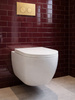 Miska WC VORTEX z deską wisząca owalna biały połysk CANEO TR2196DF