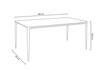 Stół SLIM 180x90 czarny - ceramiczny      marmur, aluminium