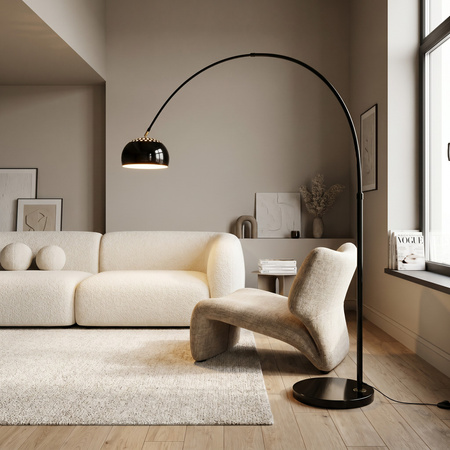LAMPA STOJĄCA PODŁOGOWA CZARNA AZURRO B1