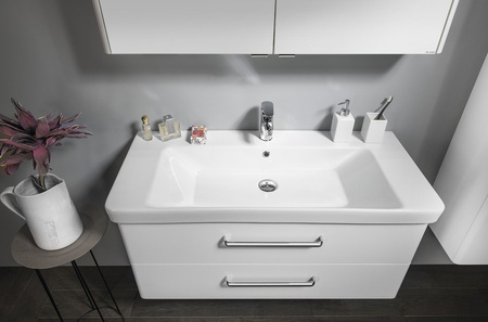 THEIA szafka umywalkowa 101,4x43,5x44,2cm, 2 szuflady, biała