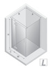 Kabina NESTA COPPER BRUSHED 1D prostokątna L 120x110x200 czyste 6mm Active Shield 2.0