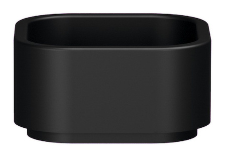 HAKO umywalka ceramiczna nablatowa, 30x30 cm, czarny mat