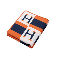 Koc SHP PARIS HOME granatowy /            pomarańczowy