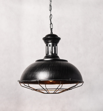 LAMPA WISZĄCA INDUSTRIALNA LOFT STARE SREBRO BOCCATO