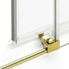 KABINA PRIME LIGHT GOLD PROSTOKĄTNA PRZYŚCIENNA P 120x100x200 CZYSTE 6mm ACTIVE SHIELD