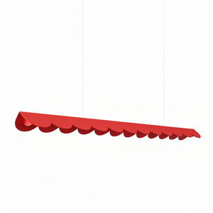 Lampa wisząca BISCUIT 130 czerwona LED 4000K