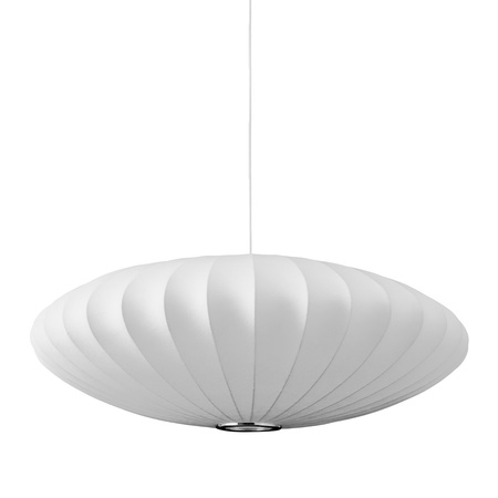 Lampa wisząca SILK FLAT biała 60 cm - nowoczesna i minimalistyczna
