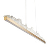 Lampa wisząca MONTANA LONG 125 cm -LED, złota listwa z kryształem
