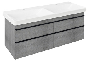 SITIA szafka umywalkowa 116x50x44,2cm, 4 szuflady, dąb srebrny