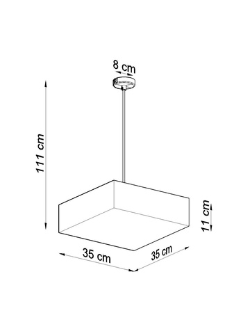 Lampa wisząca HORUS 35 czarny