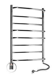 Elektryczny grzejnik łazienkowy NIERDZEWNY OMEGA 530х800 Termostat, prawa