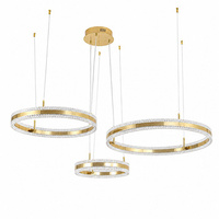 Lampa wisząca  ARKADIA LED Trio 40/60/80 cm – złoty połysk