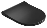 Deska WC, SLIM, Soft Close, czarny mat