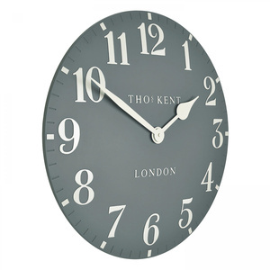 Arabic Wall Clock Flax Blue 20in