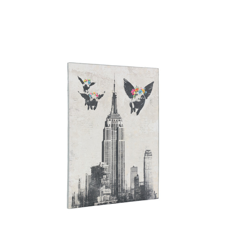 Obraz w ramie „Concrete Dreams II” – szary, 70 × 1,5 × 90 cm