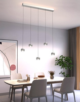 7039-503 Lampa wisząca piątka QUIBERON nikiel szampański