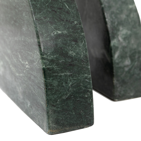 Tamera Marble Bookends Set of 2 Green 150x150mm