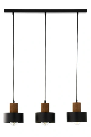 RIF wood 3 zwis czarny/jasny brązowy