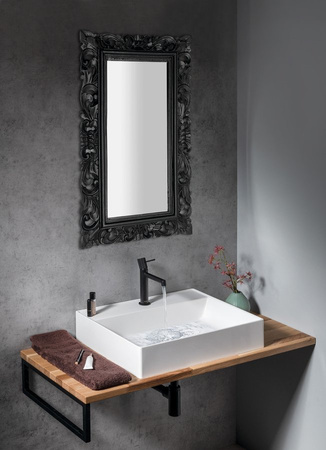 SAMBLUNG lustro w ramie, 40x70cm, czarny